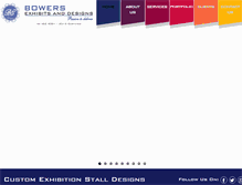Tablet Screenshot of bowerexhibitsdesigns.com